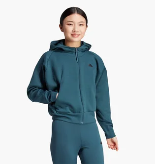 Толстовка жіноча Adidas Z.N.E. Full-Zip Turquoise IN5129
