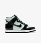Кроссовки детские Nike Dunk High Se Gs Black/Green Dd1846-300