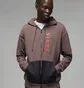 Толстовка мужская Air Jordan X Paris Saint-Germain Full Zip-Fleece Hoodie Brown Dn6150-291