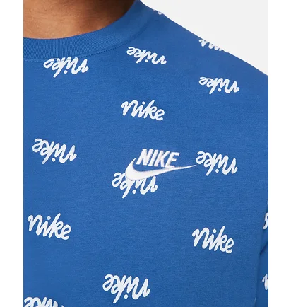Футболка мужская Nike M Nsw Tee Printed Club Lbr Blue DA0514-480