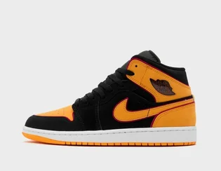 Кросівки чоловічі Air Jordan Air 1 Mid Black/Orange FJ4923-008