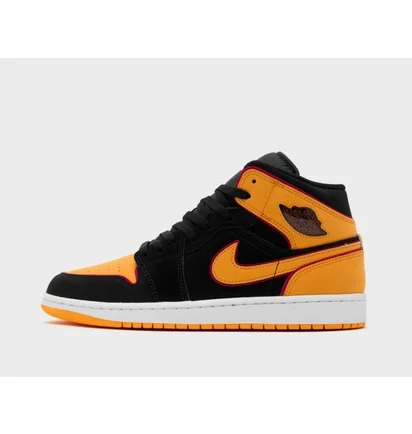 Кросівки чоловічі Air Jordan Air 1 Mid Black/Orange FJ4923-008