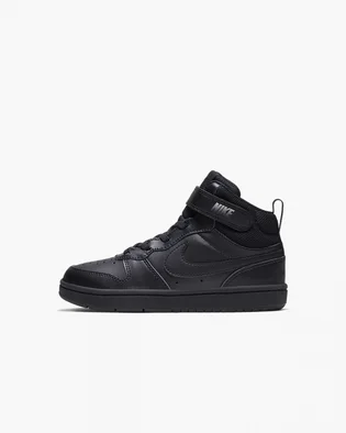 Кроссовки детские Nike Court Borough Mid 2 (Psv) Black CD7783-001