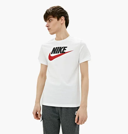 Футболка чоловіча Nike M Nsw Tee Icon Futura White AR5004-100