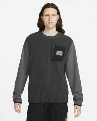 Свитшот мужской Nike M Nsw Spu Tf Polar Flc Grey Dq5104-070