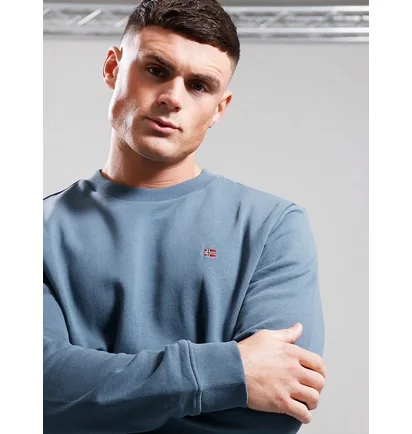 Свитшот мужской Napapijri Balis Summer 2 Turquoise NP0A4H89-GREY