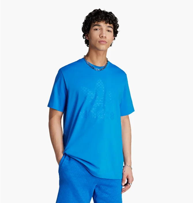Футболка чоловіча Adidas Graphics Monogram Tee Blue IL5138