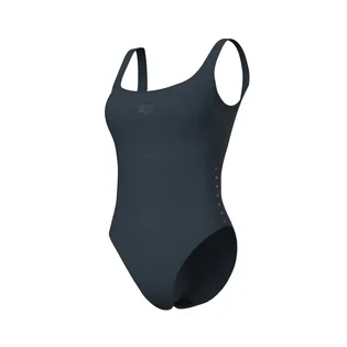 Купальник женский Arena Team Stripe Swimsuit U Back Grey 007058-550