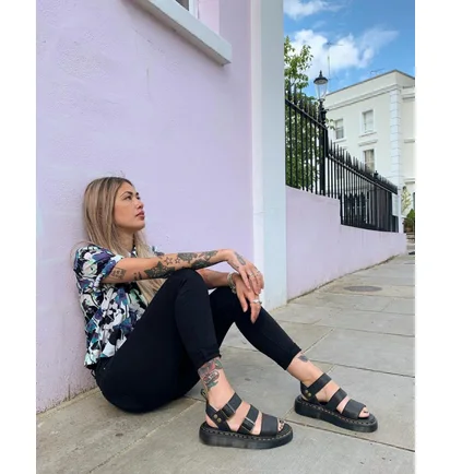 Сандали женские Dr. Martens Gryphon Quad Pisa Sandals Black 25720001