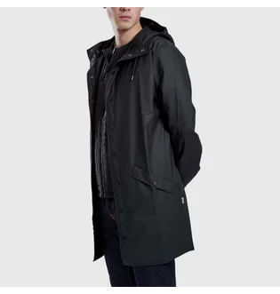 Парка мужская Rains Long Jacket Black 12020-01