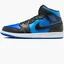 Кросівки чоловічі Air Jordan 1 Mid Shoes Black/Blue DQ8426-042
