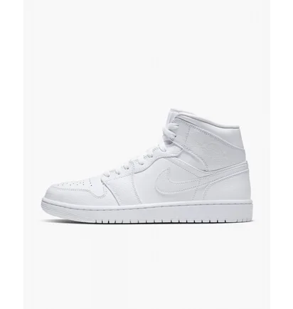Кроссовки мужские Air Jordan 1 Mid White 554724-130