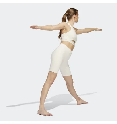 Шорти жіночі Adidas Yoga 4 Elements Studio Pocket Bike Short White Hd4483