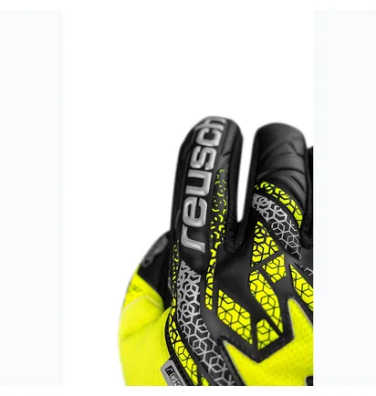 Рукавиці воротарські чоловічі Reusch Attrakt Silver Yellow/Black 5570215-2025
