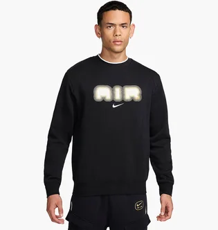 Свитшот мужской Nike Air Fleece Crew-Neck Sweatshirt Black HM0177-010