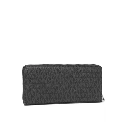 Гаманець жіночий Michael Kors Jet Set Travel Monogram Continental Leather Wallet Black 35H8STVT3B-BLACK-66206