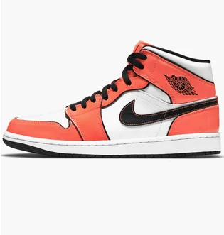 Кроссовки мужские Air Jordan 1 Mid SE White/Orange DD6834-802