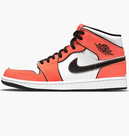 Кроссовки мужские Air Jordan 1 Mid SE White/Orange DD6834-802