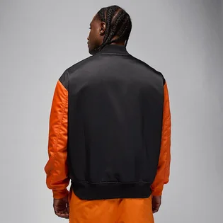 Бомбер мужской Air Jordan Brooklyn Collegiate Varsity Black/Orange HV0099-011