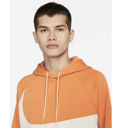 Худі чоловіче Nike Sportswear Swoosh Tech Fleece Orange DD8222-808