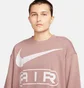 Світшот жіночий Nike W Nsw Air Oos Flc Crew Pink FN1897-208
