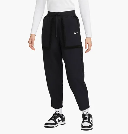 Штаны женские Nike Sportswear Essential WomenS Woven High-Waisted Curve Pants Black DQ6809-010
