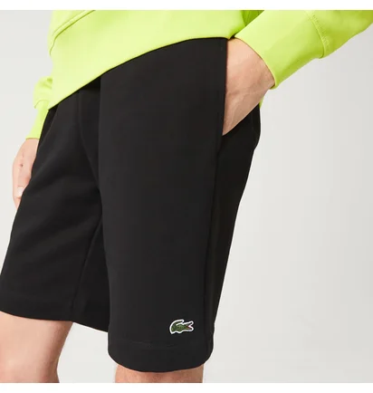 Шорты мужские Lacoste Non Brushed Fleece Black GH9627-51-031