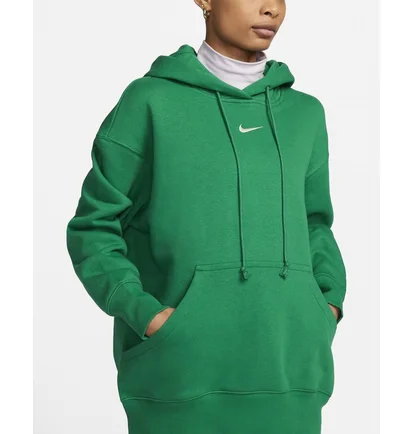 Худи женское Nike Sportswear Phoenix Fleece Oversized Pullover Hoodie Green Dq5860-365