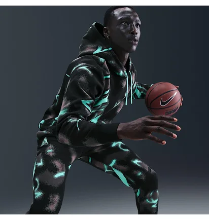 Худи мужское Nike Ja Mclub Bb Black/Green HV3378-339