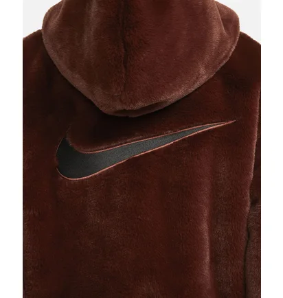 Куртка женская Nike Womens Faux Fur Jacket Brown Dd5116-273
