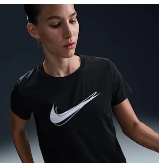 Футболка женская Nike One Swsh Hbr Dri-Fit Ss Black HJ2204-010