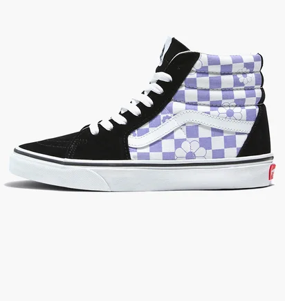 Кеди унісекс Vans Sk8-Hi Floral Check Black/Violet VN0007NSO95