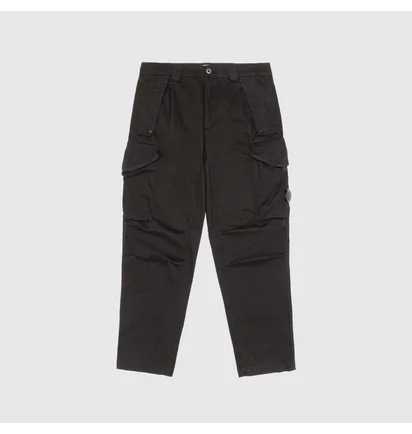 Штаны мужские C.P. Company Stretch Sateen Loose Cargo Pants Black 15CMPA123A-005529G