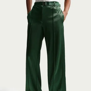 Штани жіночі Nike Sportswear Loose Mid-Rise Belted Pintuck Green IF0272-323