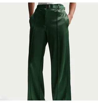 Штаны женские Nike Sportswear Loose Mid-Rise Belted Pintuck Green IF0272-323
