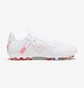 Бутсы унисекс Puma Future Play Mg Youth Football Boots White 107390-01