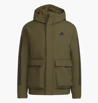 Куртка чоловіча Adidas Utilitas 3-Stripes Hooded Jacket Olive GT1691