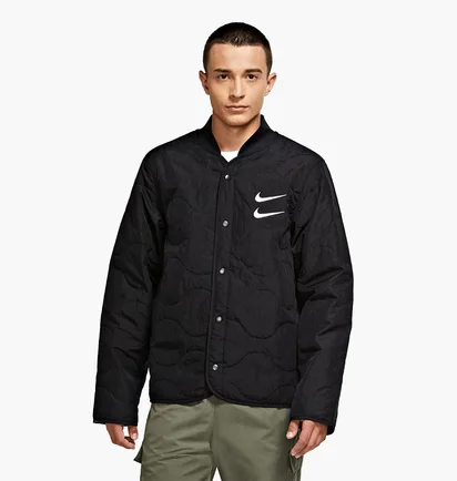 Куртка мужская Nike M Nsw Swoosh Jkt+ Quilted Black Cu3922-010
