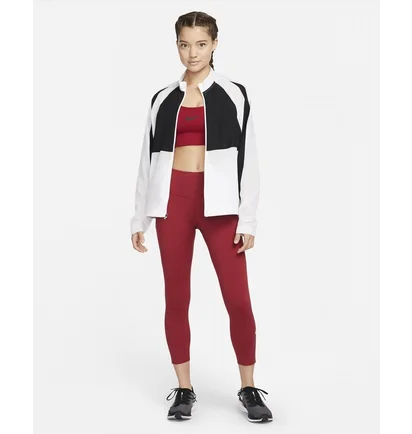 Леггинсы женские Nike Womens Mid-Rise Crop Pocket Running Leggings Red Cn8043-615