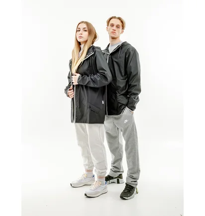 Вітровка унісекс Rains Jackets Black 1201-BLACKREFLECTIVE
