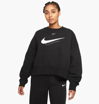 Свитшот женский Nike W Nsw Trend Crew Flc Swoosh Black Dq4506-010
