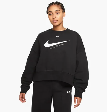 Світшот жіночий Nike W Nsw Trend Crew Flc Swoosh Black Dq4506-010