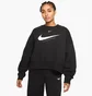 Світшот жіночий Nike W Nsw Trend Crew Flc Swoosh Black Dq4506-010