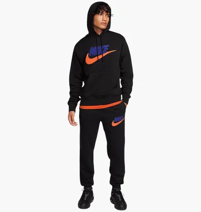 Спортивний костюм чоловічий Nike M Nk Club Bb Po Chnl Ftra Black FN3104-010__FN3094-010