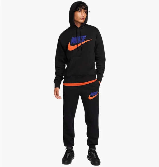 Спортивний костюм чоловічий Nike M Nk Club Bb Po Chnl Ftra Black FN3104-010__FN3094-010