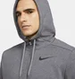 Толстовка чоловіча Nike Dry Men's Dri-FIT Hooded Fitness Full-Zip Grey CZ6376-071