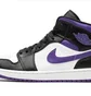 Кроссовки мужские Air Jordan 1 Mid Black/White 554724-095