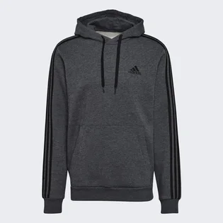 Худи мужское Adidas Essentials Fleece 3-Stripes Hoodie Grey GK9082