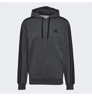 Худи мужское Adidas Essentials Fleece 3-Stripes Hoodie Grey GK9082