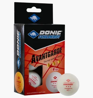 Мяч для настольного тенниса Donic Exclusive (Advantgarde) 3* 40+ 6Шт White 608530